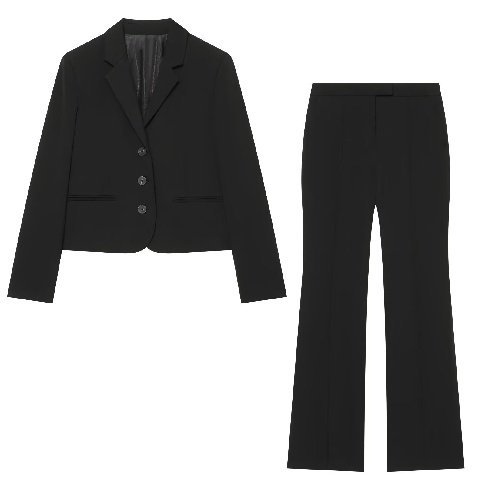 Men Formal Wear All Black - Conjunto Formal Feminino Preto de 2