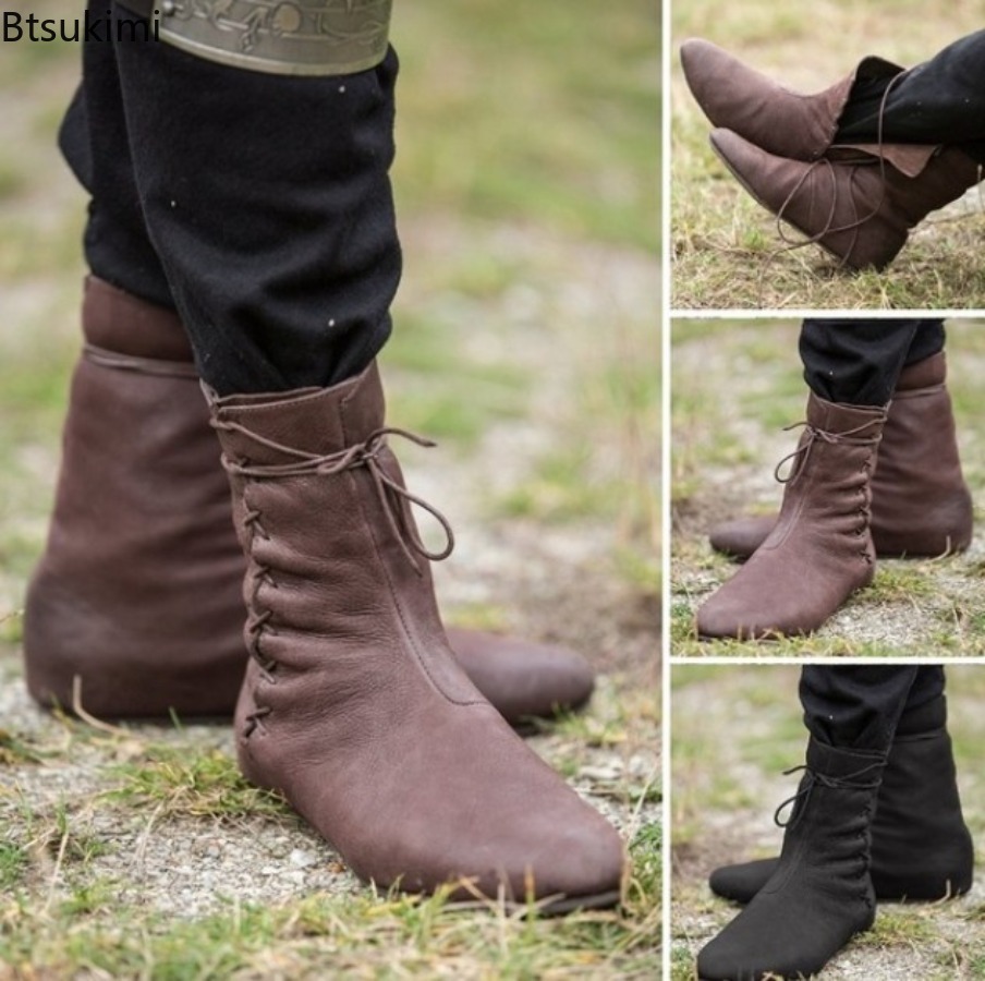 Men Formal Wear With Boots - Botas Masculinas Medievais Renascentistas 2026: Calçados