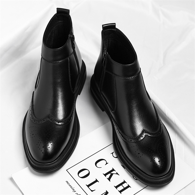 Outono inverno grosso sola hom - Men Formal Wear With Boots avaliação e preço