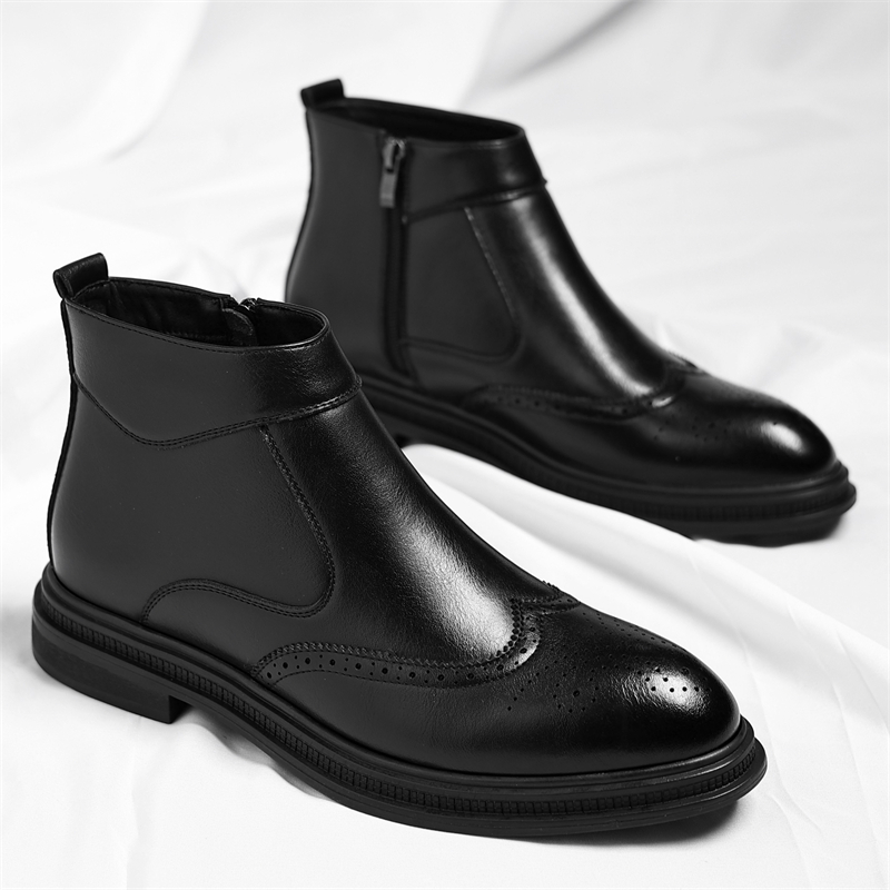 Outono inverno grosso sola hom - Men Formal Wear With Boots avaliação e preço