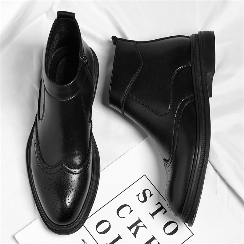 Outono inverno grosso sola hom - Men Formal Wear With Boots avaliação e preço