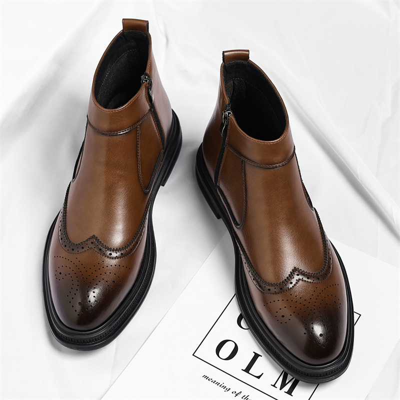 Outono inverno grosso sola hom - Men Formal Wear With Boots avaliação e preço
