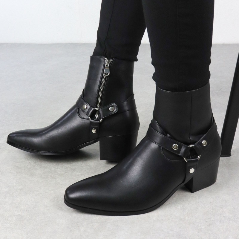Botas masculinas de designer c - Men Formal Wear With Boots avaliação e preço