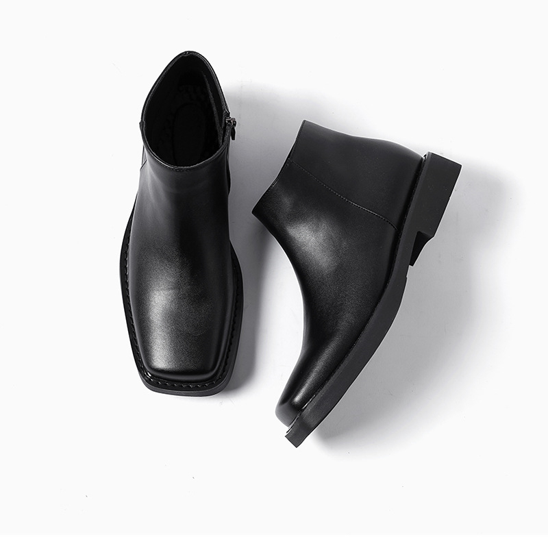 Moda de luxo preto masculino s - Men Formal Wear With Boots avaliação e preço