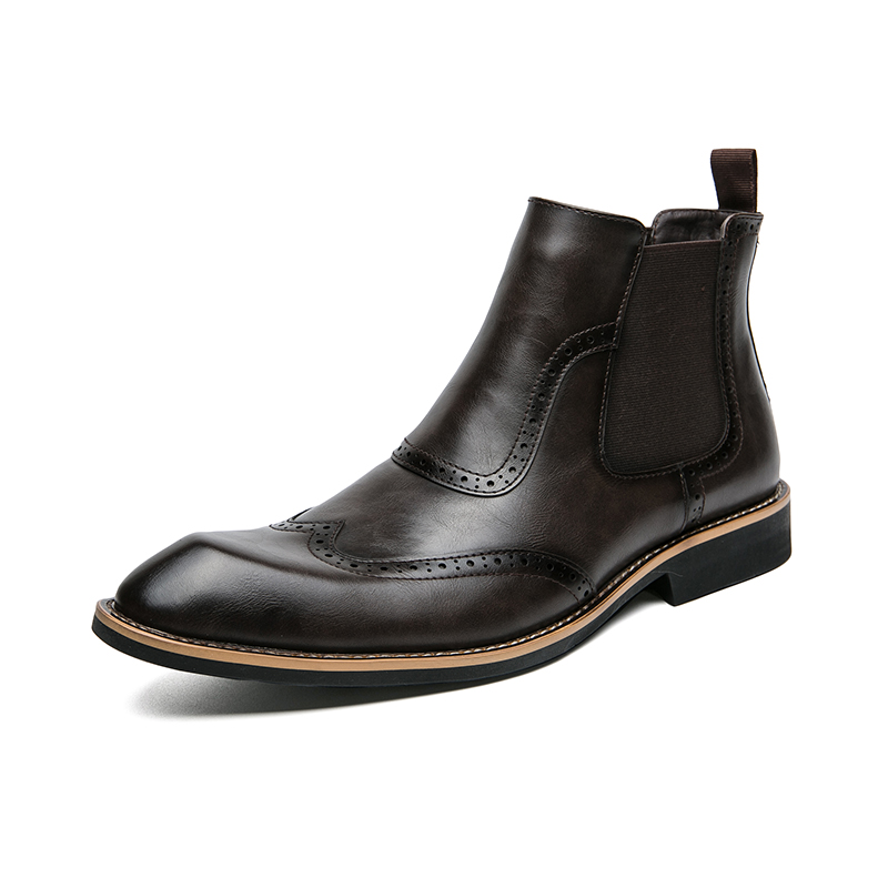 Botas masculinas macias de cow - Men Formal Wear With Boots avaliação e preço