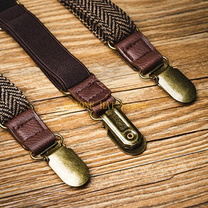 49MF Suspensórios elásticos ma - Men'S Formal Wear With Suspenders avaliação e preço