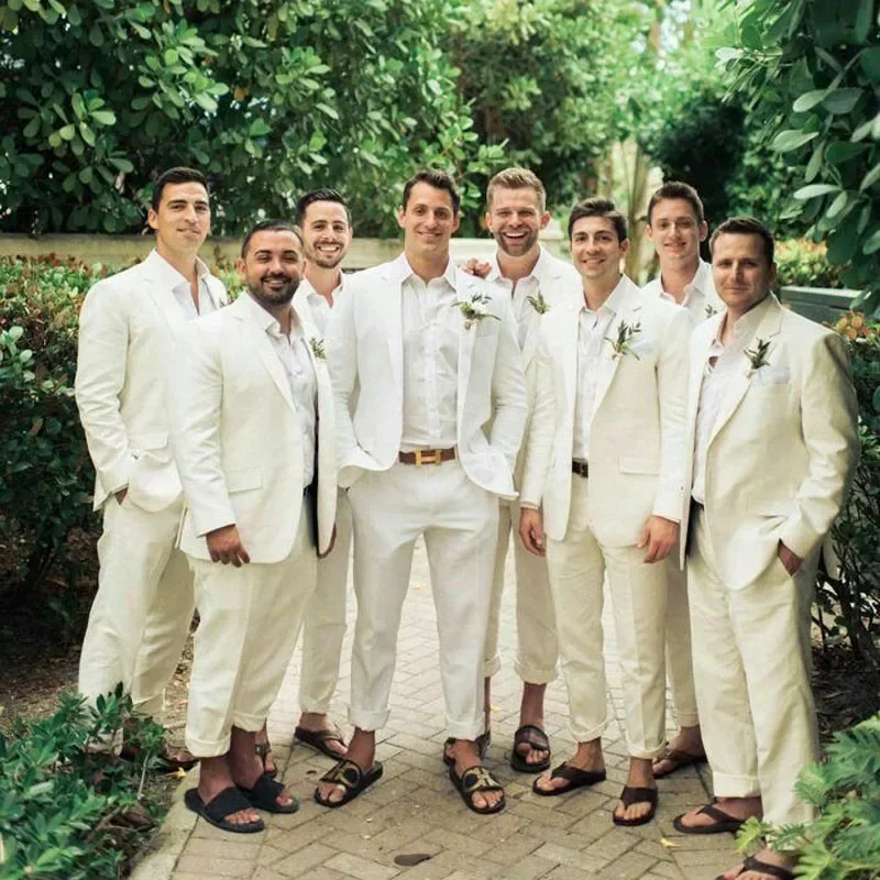 Smoking de casamento de linho  - Men Formal Wear Modern avaliação e preço