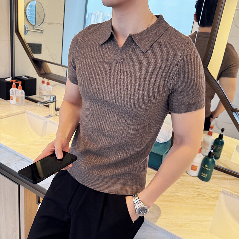 Suéter masculino de malha jacq - Men Formal Wear Modern avaliação e preço