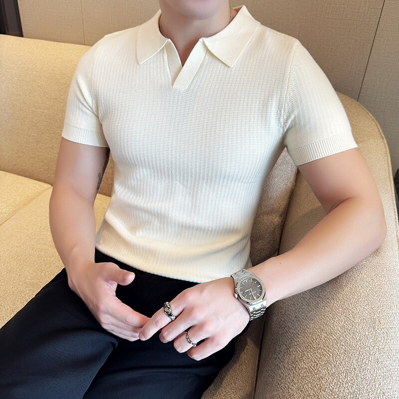 Suéter masculino de malha jacq - Men Formal Wear Modern avaliação e preço