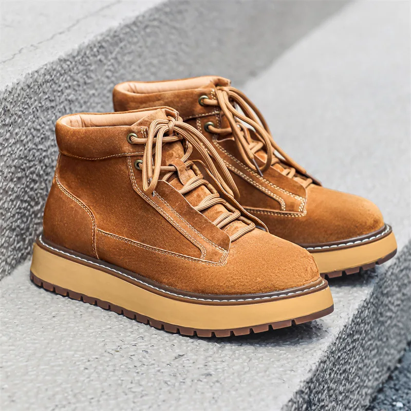 Novo outono inverno artesanal  - Men Formal Wear With Boots avaliação e preço