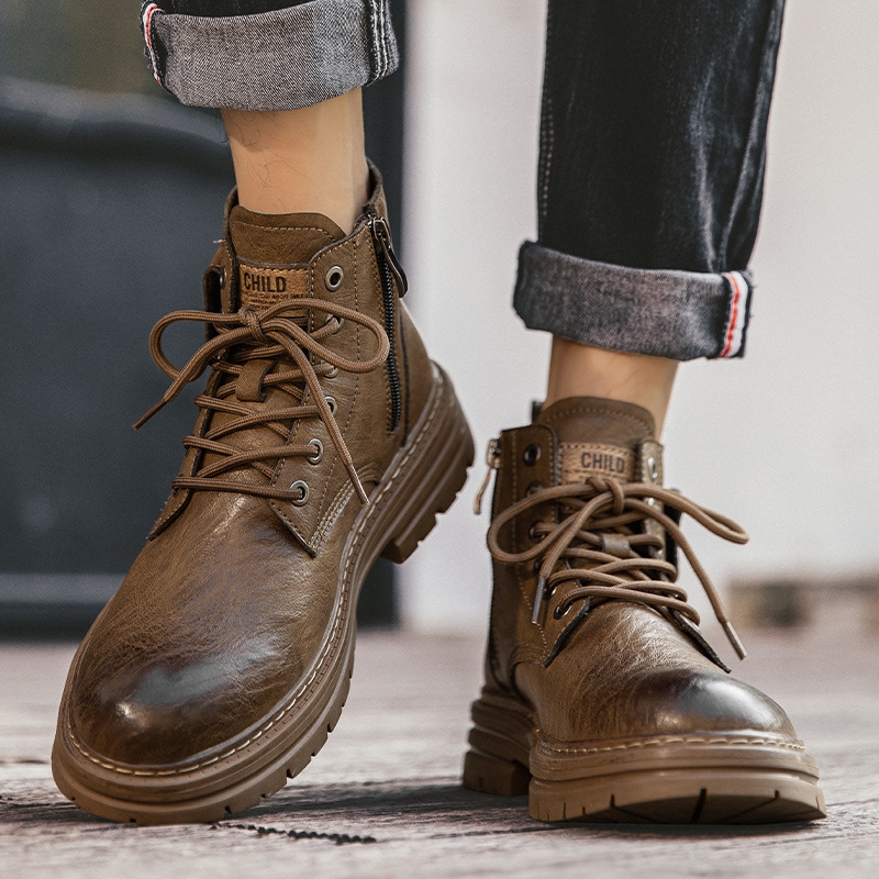 Botas masculinas quentes para  - Men Formal Wear With Boots avaliação e preço